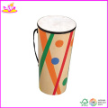 2014 Hot Sale Wooden Kids Drum Toy, New Fashion Children Drum Toy, High Quality Baby Wooden Drum Toy W07j006